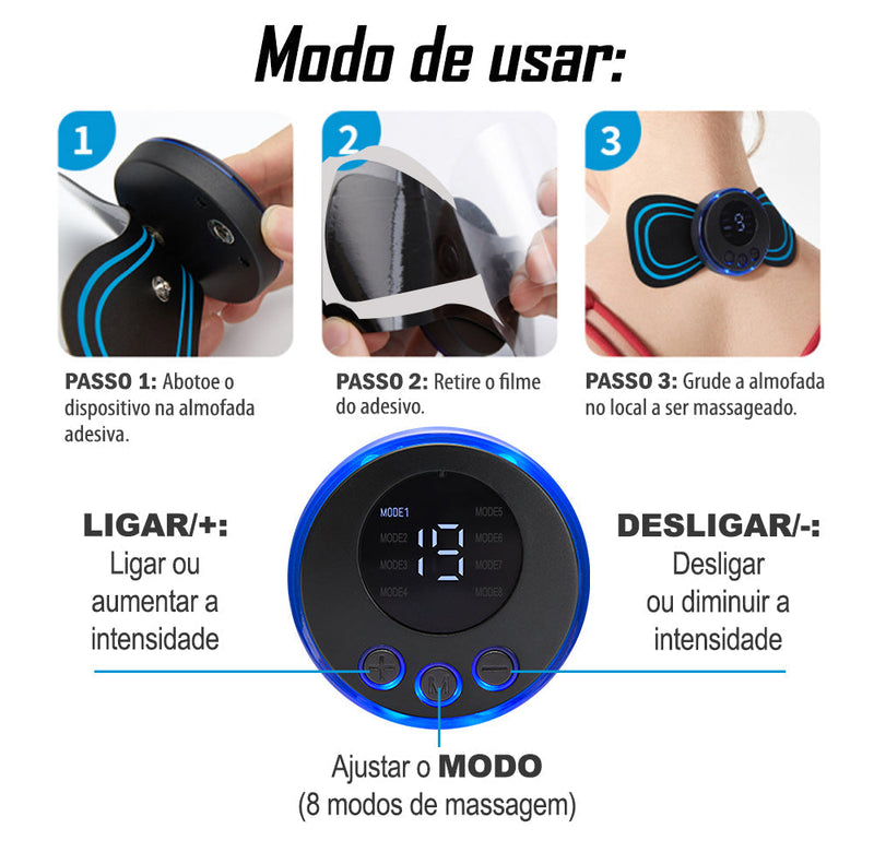 Massageador Ultra TENS portátil Kenko Fit 2.0